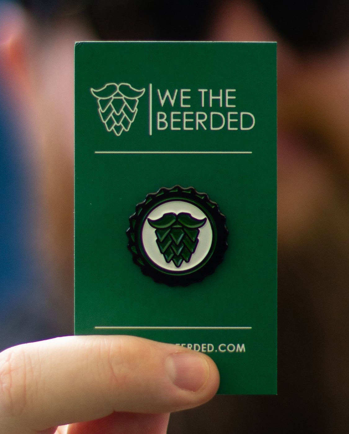 Beerded Enamel Pin